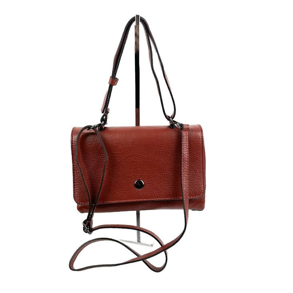 Borse In Pelle Handbag Vittoria Pacino Red Leather Satchel Two Way Wear Italy